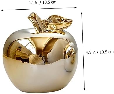 Ciieeo 1pc Resin Apple Ornament for Desktop Kitchen Decor