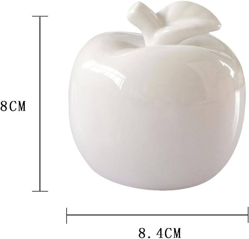 Alipher Decorative Fruit Ceramic Statue 1PCS White