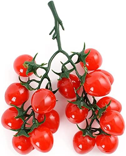 Fake Cherry Tomatoes Artificial Fruit Plastic Lifelike Kitchen Decoration