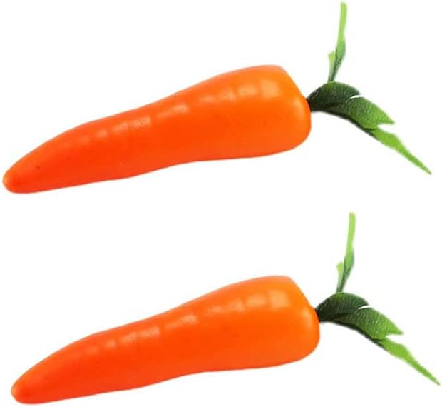 5 Pack Artificial Carrots for Home Decor and Photography