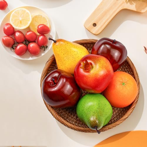 6 Pcs Artificial Fruit Pack Lifelike Decor