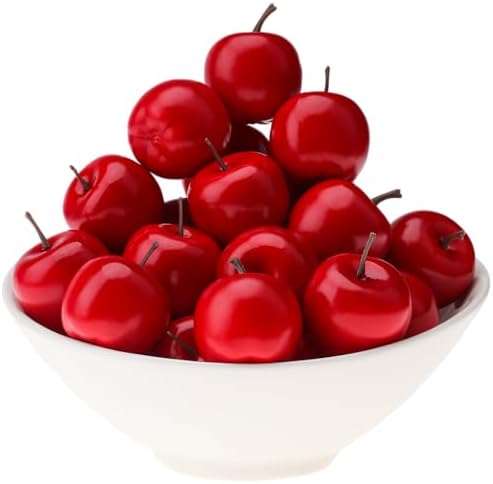 Gresorth 20pcs Christmas Artificial Red Apple Decoration