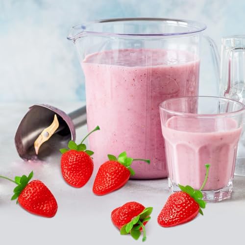 Lyrow Realistic Artificial Strawberries 150 Pcs Decor