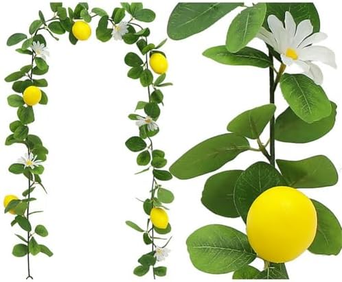 656ft Artificial Lemon Garland for Home Decor