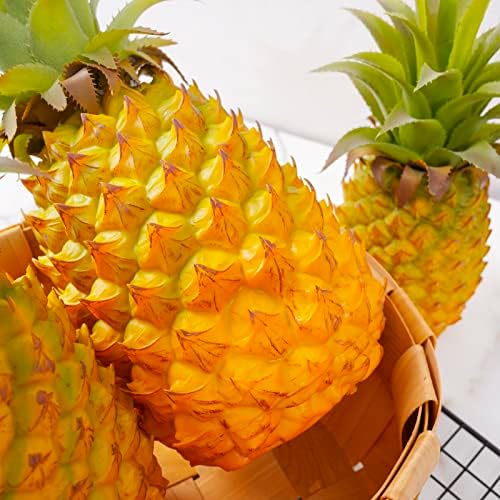 QIRMIZI Artificial Pineapple - Simulated Fruit Decoration