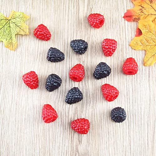 MAGICLULU 40pcs Artificial Raspberry Decoration for Photography and Parties
