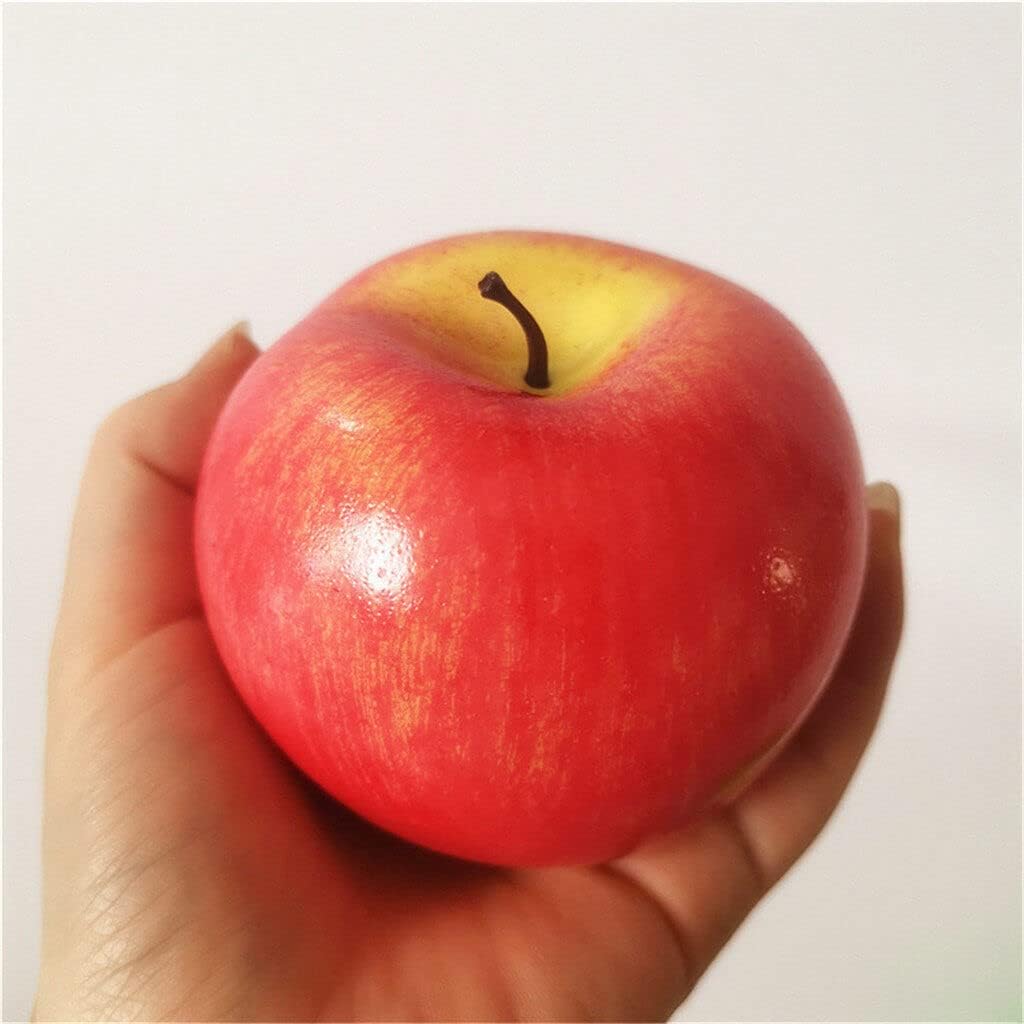 Reusable Plastic Artificial Red Apple Decoration