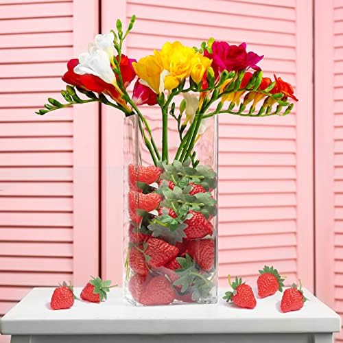 VIDELLY Realistic Artificial Strawberries 20 Pieces S Size