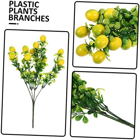 Zerodeko 2pcs Artificial Fruit Branches for Home Decor