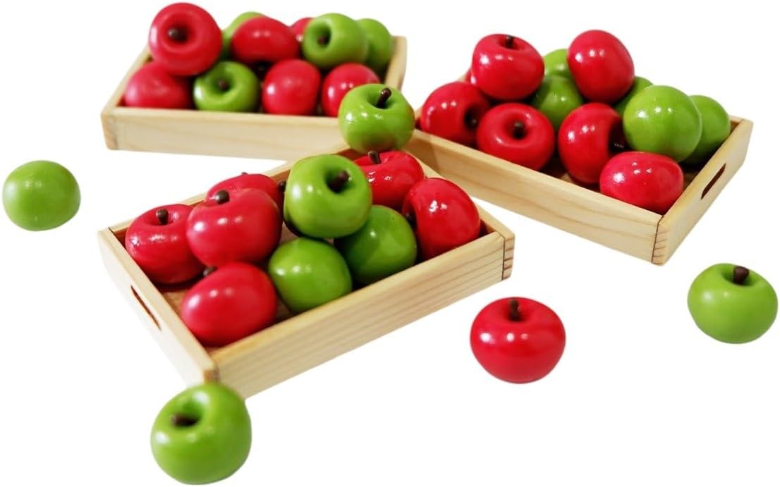 1shopforyou 20 Pcs Mini Artificial Apple Decor