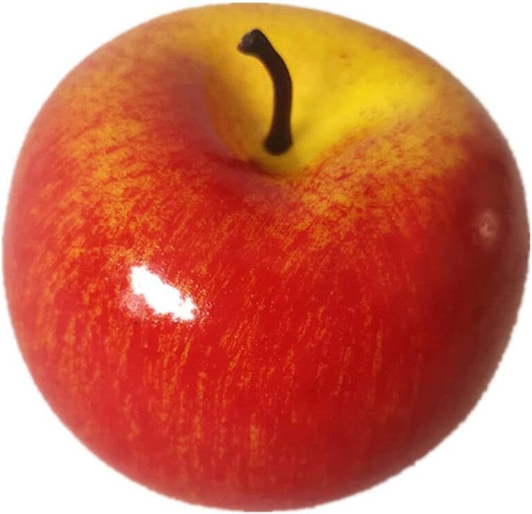 Reusable Plastic Artificial Red Apple Decoration