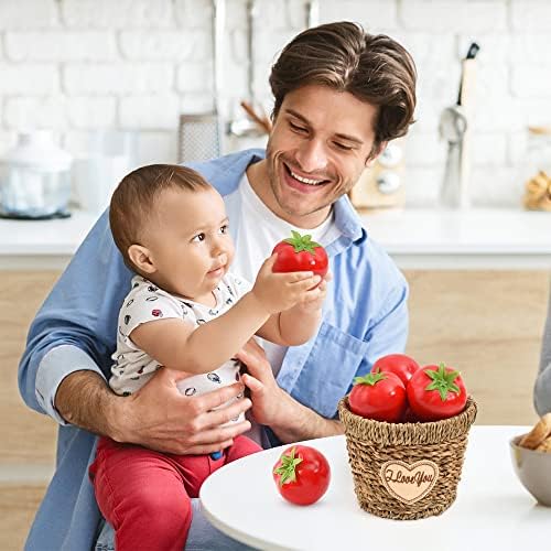 8pcs Artificial Tomatoes for Kitchen Decor and Photography Props