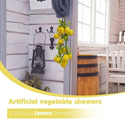 Realistic Artificial Lemon Foam Decorations 16 Pcs