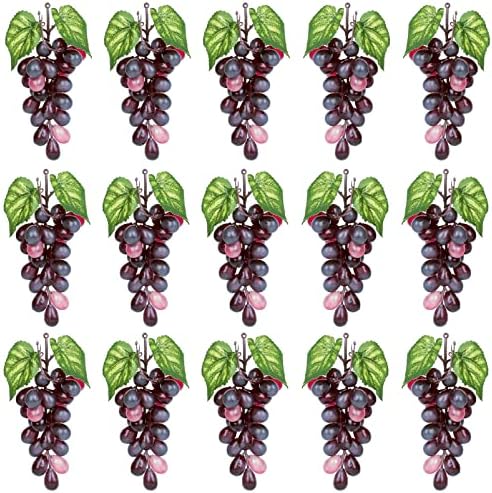 15 Bunches Artificial Grapes for Home Decor and Parties