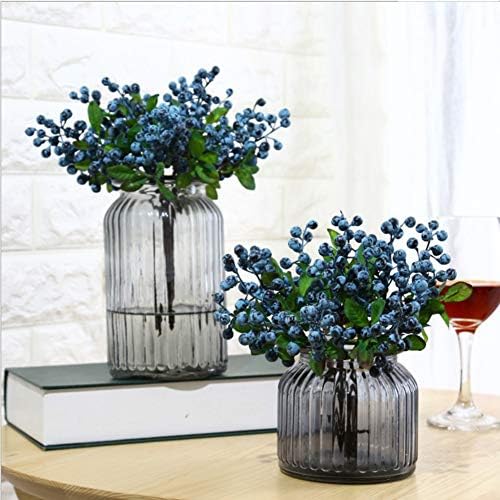 Artificial Blueberry Stems 6 Pack for Christmas Decor