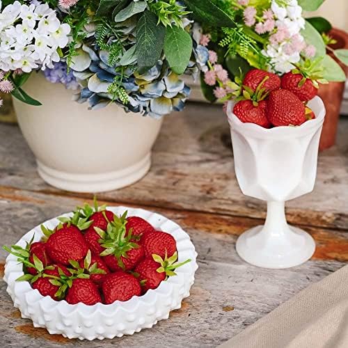 Realistic Fake Red Strawberries Pack of 48