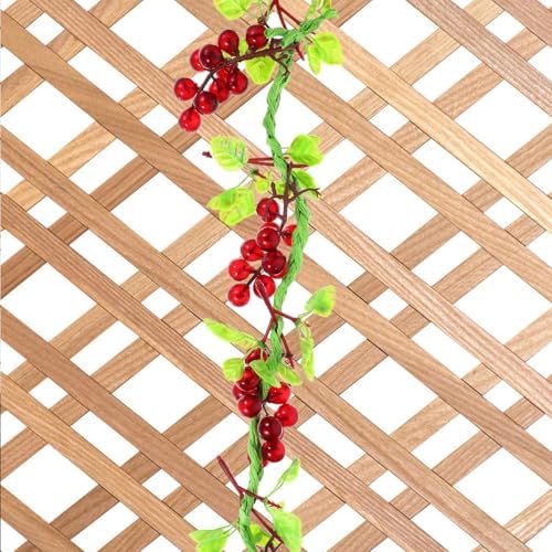 Amosfun Artificial Grape Vine Bunch Decoration