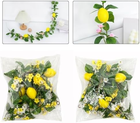 656ft Artificial Lemon Garland for Home Decor