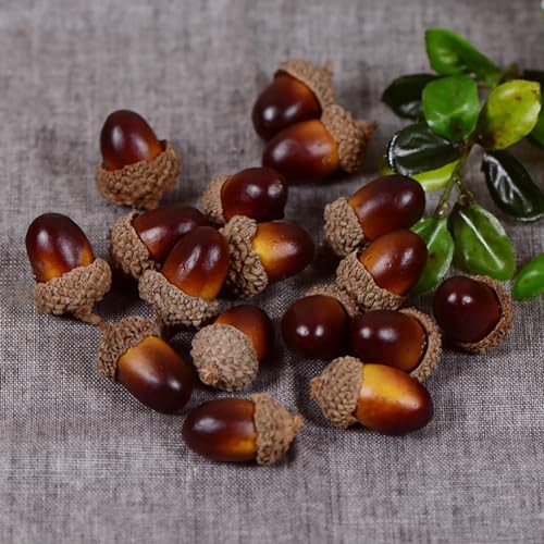 50 Piece Artificial Acorns for Fall Decor