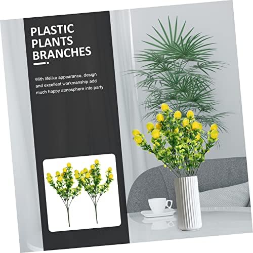 HOMSFOU Artificial Fruit Branches with Red Berries
