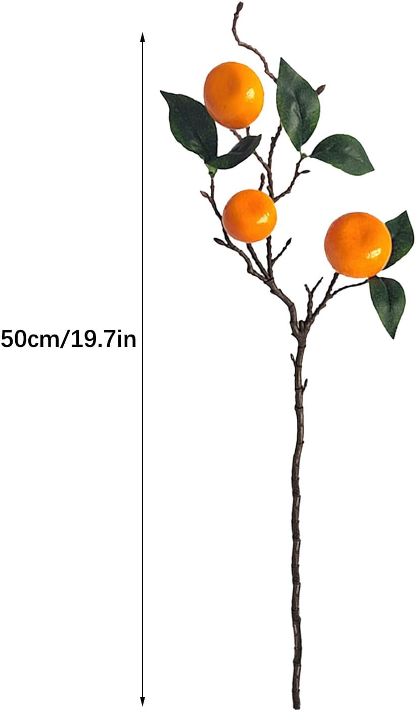 Wnvivi 10Pcs Artificial Lemon Branches for Home Decor