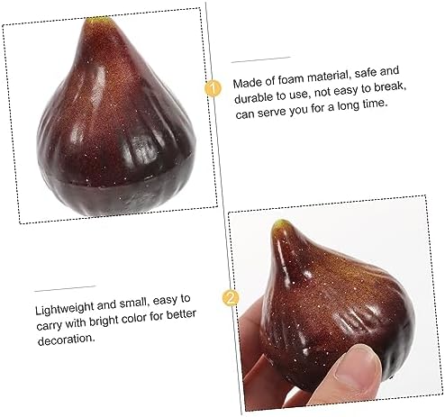 PRETYZOOM 5Pcs Lifelike Artificial Fig Models Decorative Props