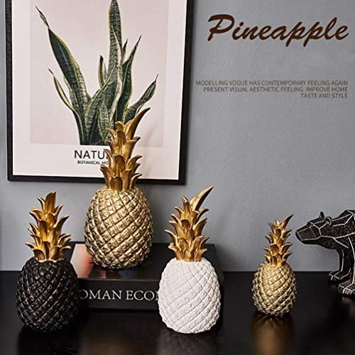 Yardwe Resin Pineapple Decor Figurine Party Display