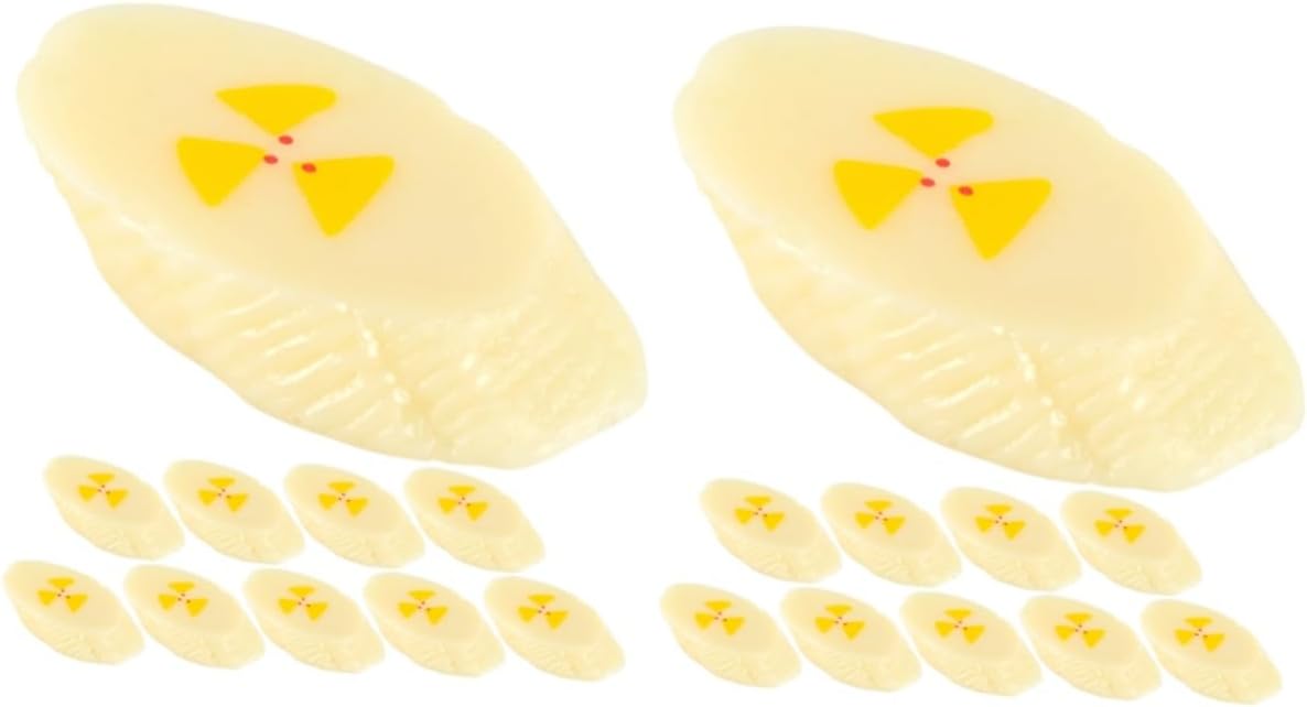 SAFIGLE 20 Pcs Fake Banana Slices Kitchen Decor Photography Props