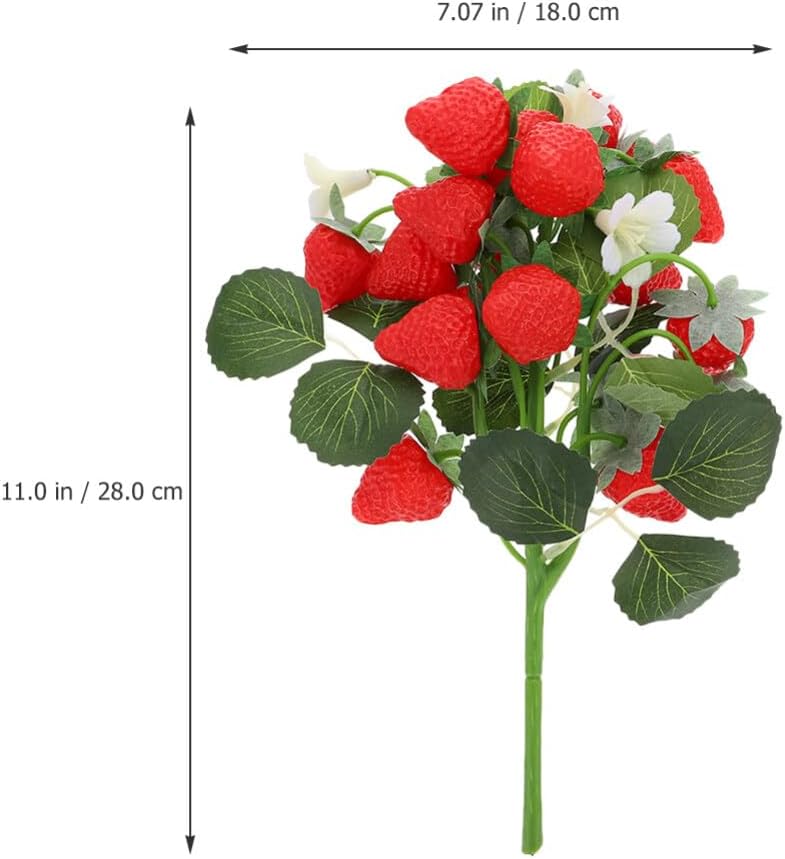 Alipis Artificial Strawberries for Decor and Centerpieces