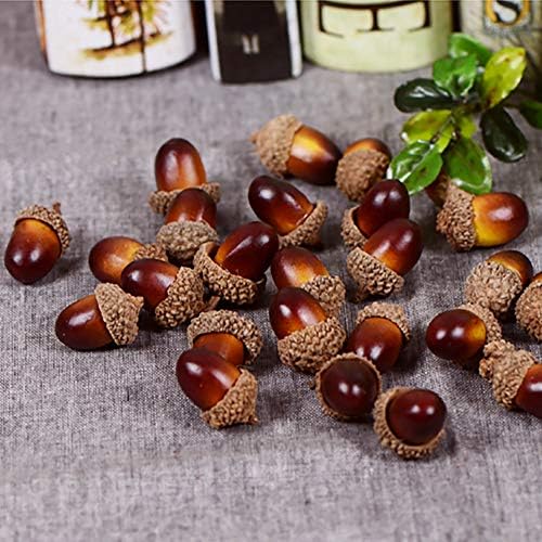 Wonuu 100 Piece Craft Acorn Decor Set