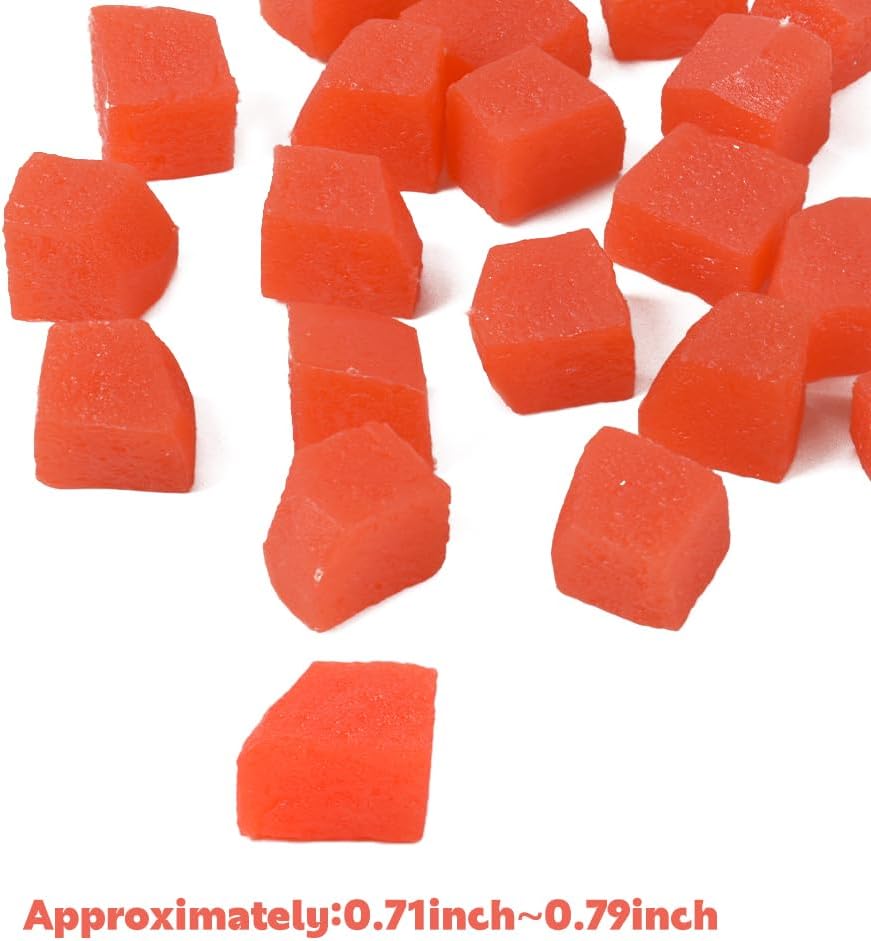 Hagao Fake Watermelon Flesh Slices 20pcs Artificial Fruit Decorations