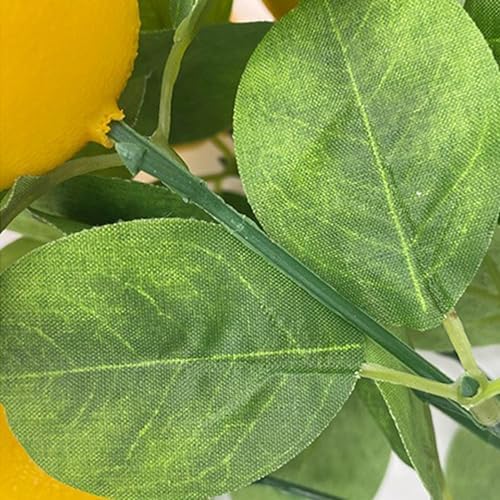 2Pcs Artificial Lemon Branches for Home Decor