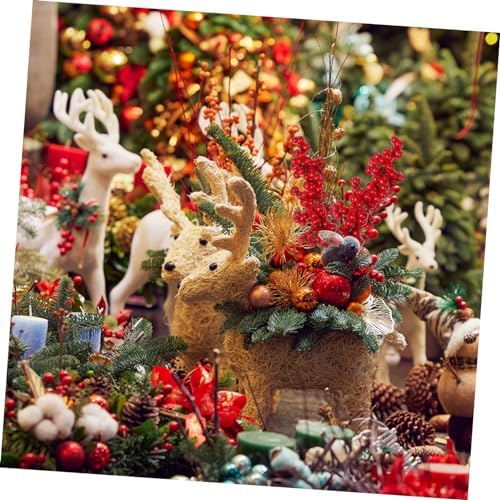 8PCS Artificial Red Berry Branches for Christmas Decor
