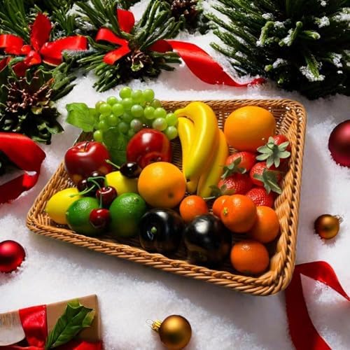 27PCS Realistic Artificial Fruit Decor Set