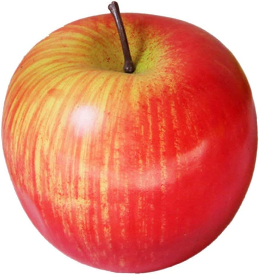 Reusable Plastic Artificial Red Apple Decoration