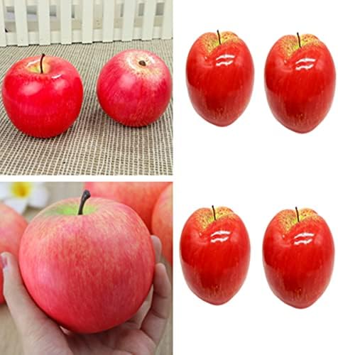 Artificial Red Apples 6PCS for Home Kitchen Decor