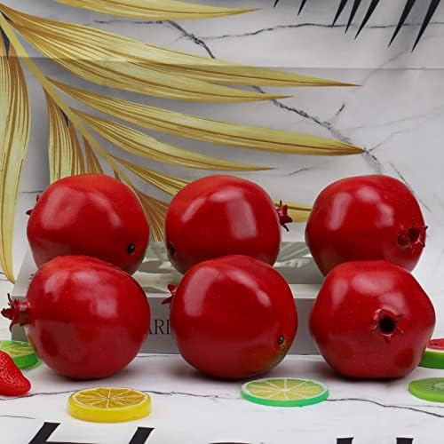 Gresorth 6pcs Artificial Pomegranate Decoration