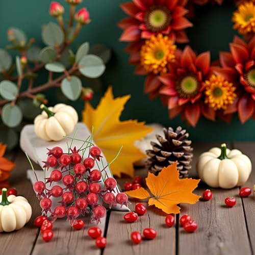 Red Mini Pomegranate Artificial Fruit Decor
