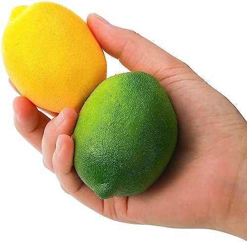 ZEAYEA 40 Pcs Artificial Lemons for Home Decor