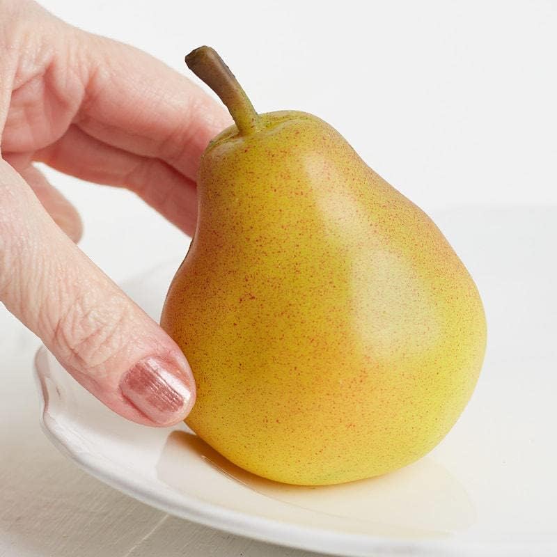 Factory Direct Craft Realistic Artificial Pears Set of 6