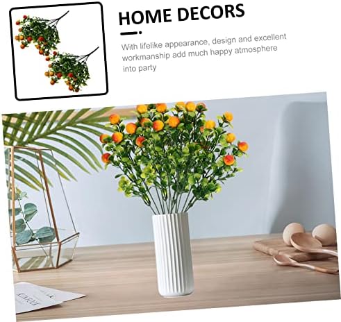 Cabilock 2pcs Artificial Fruit Branches for Home Decor