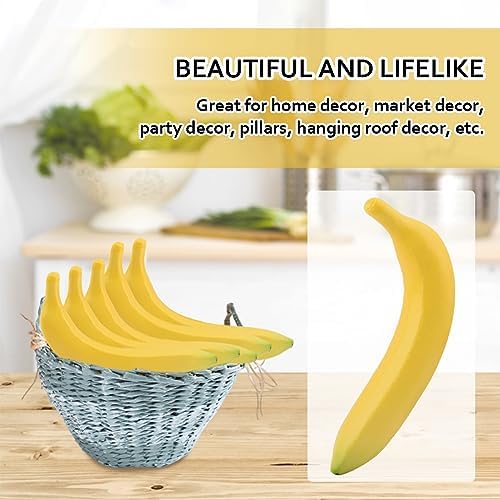 EKDJKK Realistic Artificial Banana Decor 4PC