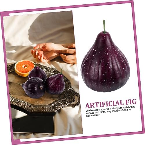 4pcs Faux Fig Models for Home Kitchen Decor