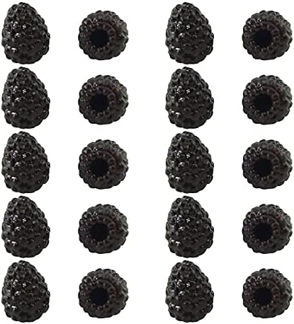 RAYNAG Artificial Black Raspberries 20PCS