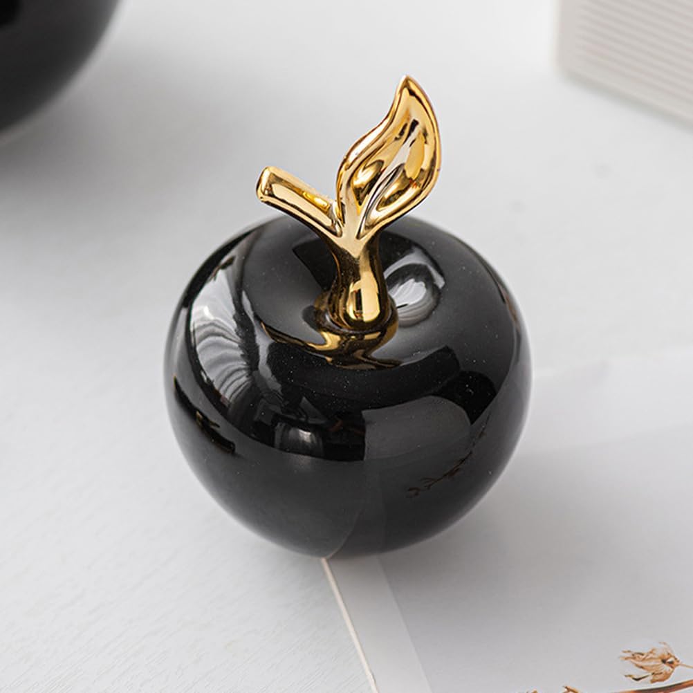 MAGICLULU Realistic Ceramic Apple Statue