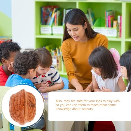 20Pcs Artificial Walnut Decorations for Home Dining Table Display