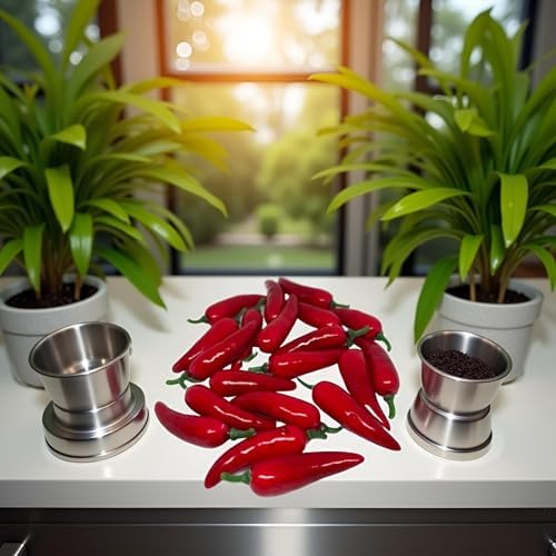 20 Pcs Realistic Fake Chili Peppers Photography Props