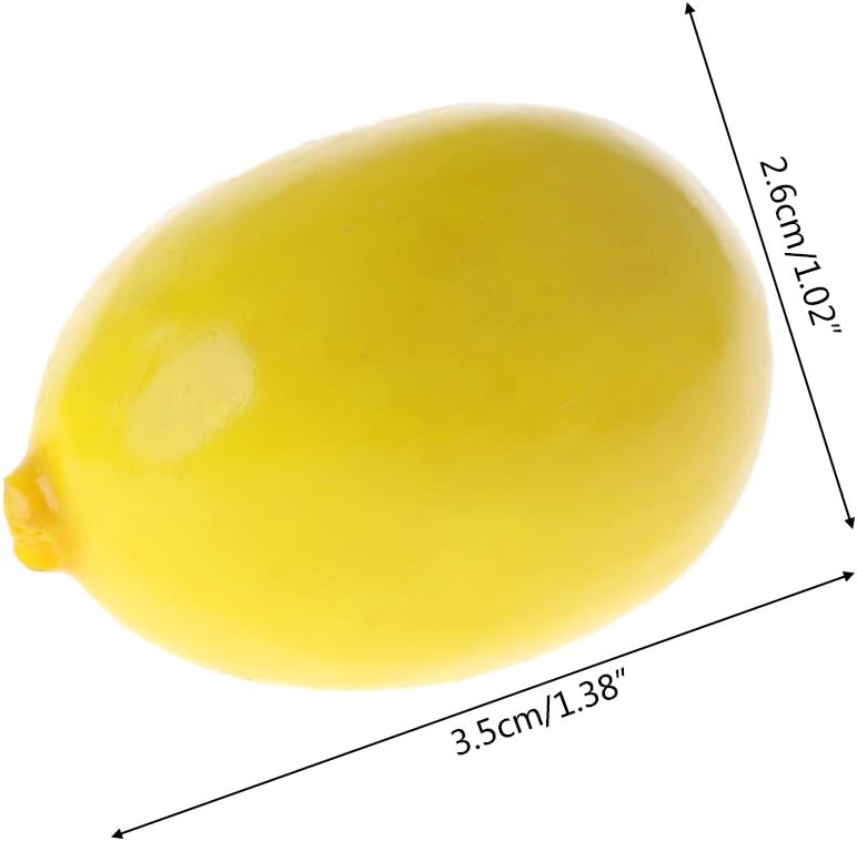 20pcs Artificial Lemon Home Decor Display