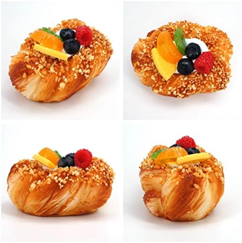 GiftYou 2-Pack Fake Fruit Bread Artificial Food Display Props