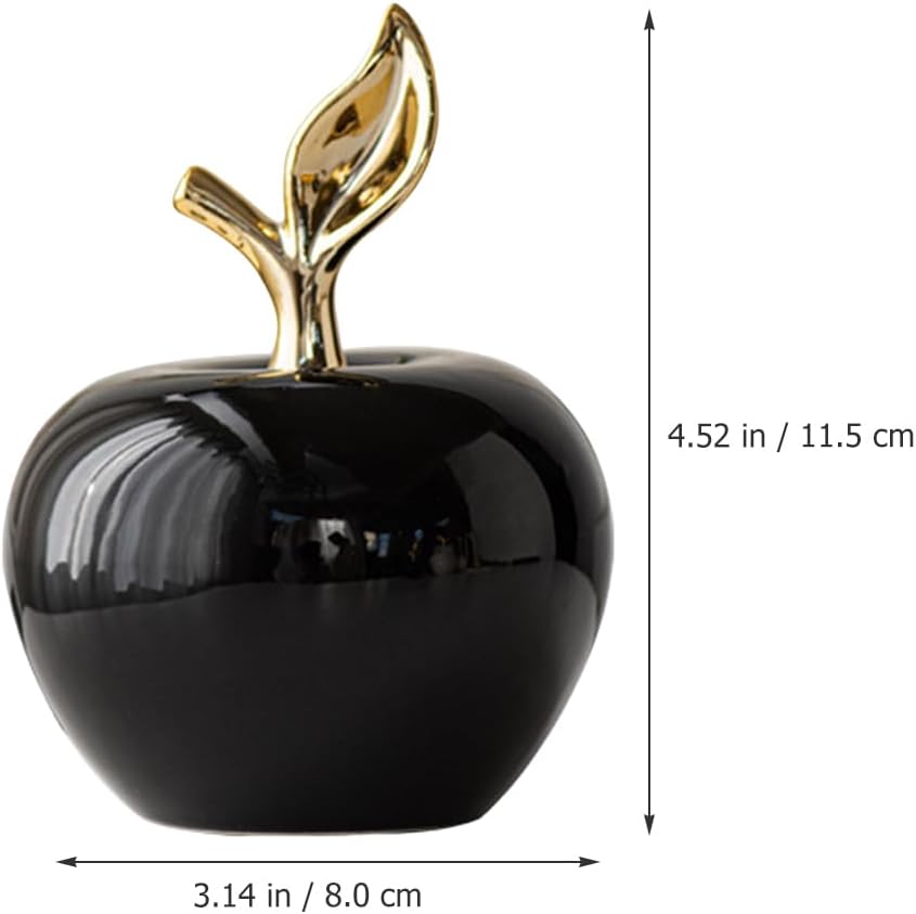 MAGICLULU Realistic Ceramic Apple Statue